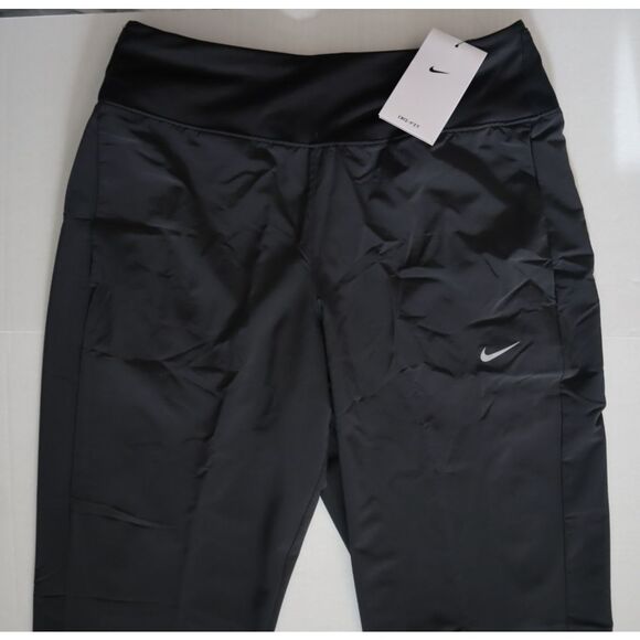 Nike FB7044-010 Women's Sz M Black Dri-FIT Swift Mid-Rise Running Pants - Picture 6 of 13